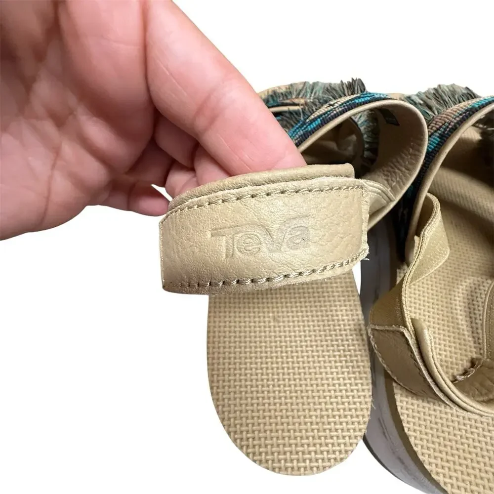 Teva Flatform Ceres Platform Sandals in Double Double Diamond size 9 Boho Aztec - Picture 10 of 15